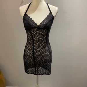 Victoria’s Secret Black Lace Gown S